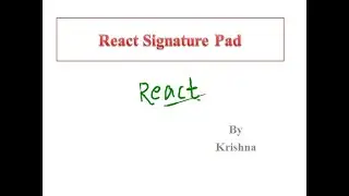 Signature Pad using React