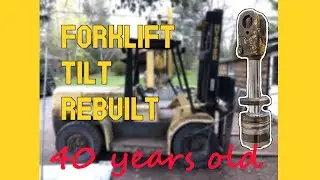 Surprises rebuilding 40 year old Forklift tilt cylinder #Hyster #oldiron
