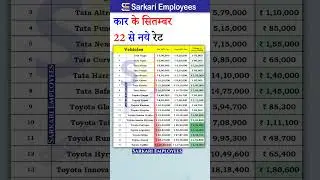 Tata and Toyota Car price after new GST rate from Sep 2025 #gst2025 #carprice #tatamotors #toyota