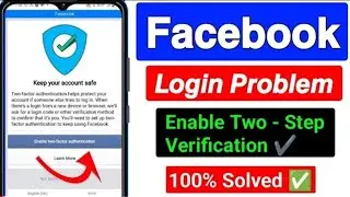 Facebook Keep Your Account Safe Problem Solve 2024 | Enable two-step verification How unlock Account