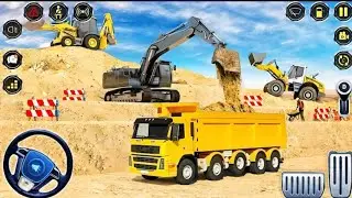 City Road Construction Game Backhoe Loader City Roads Construction - Android Gameplay