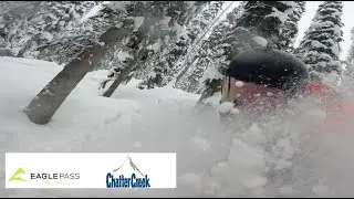 15 min. of Backcountry Powder Skiing in 4k | Chatter Creek Lodge + Eagle Pass Heli  2024