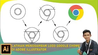 Latihan Membuat Logo Google Chrome di Adobe Illustrator