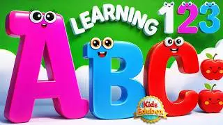 🎶 Learning Educational Videos For Toddlers 3 Years Old | ABC and 123 Learning Videos 🌈 | A for Apple