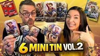 OUVERTURE de 6 MINI TINS PACK Vol. 2 ONE PIECE Card Game 🔥