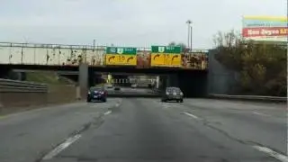 Cleveland Innerbelt Freeway (Interstate 90 Exits 170 to 174) eastbound