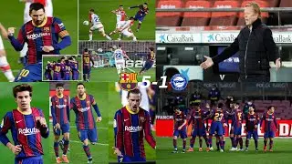 KOEMAN MAD AT VAR😡| GRIEZMANN🕺MESSI🐐TRINCAO⚡PUIG🤩| TEAM PERFORMANCE😎| Deportivo Alav&eacute;s vs Barcelona