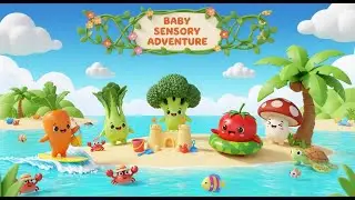 Cute Baby Sensory Adventure &ndash; Gentle Music & Bright Colors