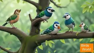 Khubsorat parindon ki dunya! Birds world! Hay Baby Cartoon!