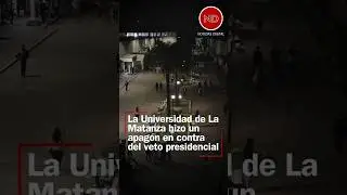 La Universidad de La Matanza apag&oacute; sus luces en protesta contra los vetos de Milei