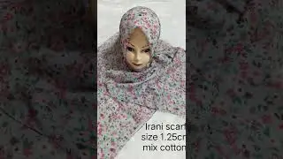 Irani scarf size 1.25cm mix cotton material just @299+$ #creativenisa #hijab #cottonfabric #scarfs