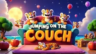 Six Little Tiger Jumping On The Couch | Baby Song | Nursery Rhymes & Kids Song | Nate&rsquo;s Super Day