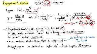 Class 25 Controller Design: Proportional Control