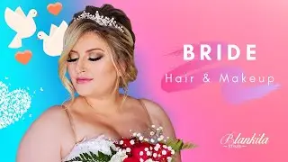 Bride Updo & Makeup Transformation | Behind the scenes with Blankita Styles