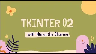 Tkinter 02 (GUI IN PYTHON) | Background Image ImageTk (import PIL) | pip install pillow