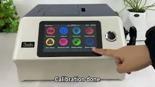 YS6010 benchtop spectrophotometer video for reflectance and transmission color test