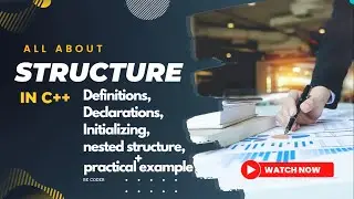 Structure in c++ | initializing | decleration | Nested structrure | [urdu/hindi] | all in one video