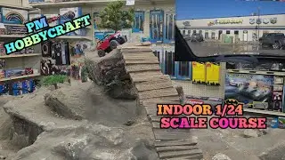 Taking my kids to PmHobbycraft's indoor 1/24 scale course