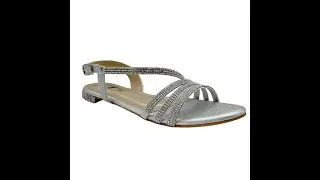 Women Silver Flat Sandals SH0152