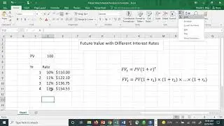 FV Schedule Function in Excel