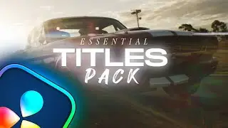 Пакет Essential Titles для Davinci Resolve
