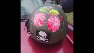 Vibrant Ukrainian Folk Art Adorning Chopper Represents Eternal Pursuit of Freedom