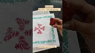 ||Nift Mumbai Workshop|| we did block printing?? #niftmumbai #assignment atnift #niftbftech #fashion
