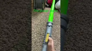 I got the power saber in green and yellow #lightsaber #starwars