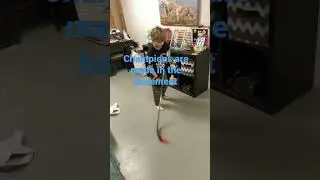 Basement hockey practice
