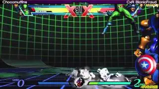 Saturday Slugfest X - UMvC3 L5 - Chocomuffins (WOL_CAP_SEN) vs CxR BionicFraud (CAP_IRO_SPE)