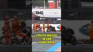 Crash masal race 1 WSBK Hungaria#youtubeshorts #shortvideo #fyp