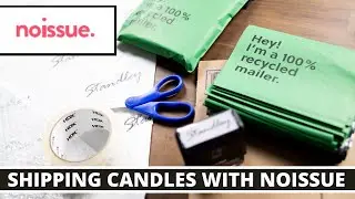 Sustainable candle packaging with products from @noissue How I ship my candles