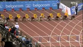 100m Hurdles Woman Diamond League Brussels 2011 Sally Pearson falls