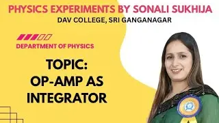 Operational Amplifier as Integrator #physicsexperiment #science #electronics #operationalamplifier