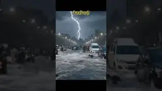 cloud brust flood #shorts #trending #viral #ai #news #entertainment