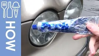 Using peek polish on head lights for light restoration.