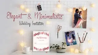 Elegant and Minimalistic Wedding Invite | Video Tailor | Save the date | VTSD041