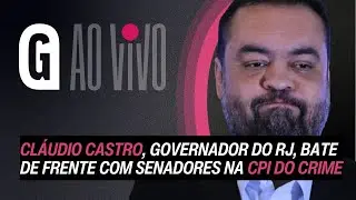 🔴 [AO VIVO]  Governador Cl&aacute;udio Castro confronta senadores na CPI do Crime Organizado