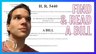 How to Find and Read a Bill (US Congress)