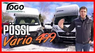 💥DER NEUE P&Ouml;SSL VARIO 499💥super kompakt, riesiges Bett, GFK-Hochdach | 2021 | TOGO REISEMOBILE