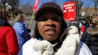 Interview DCMH Nurse Crystal WIlliams on Day 1 of PASNAP strike
