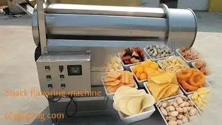 Snacks Chips Flavoring Machine|Single DrumNamkeen Seasoning Machine
