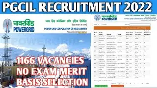 PGCIL - Apprenticeship Recruitment 2022 || ITI, Diploma, B.e/B.Tech || Power Grid Corporation