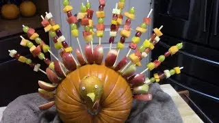 PUMPKIN FRUIT KABOB TURKEY | VANILLA FRUIT DIP