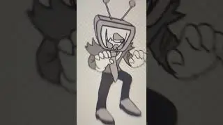 IT'S TV TIME!!  #art #cool #drawing #deltarune #delta #rune #tv #time #tvtime #antena #ant #tena