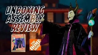 MALEFICENT ANIMATED PROP HOME DEPOT HALLOWEEN 2025 - REVIEW, UNBOXING, ASSEMBLY
