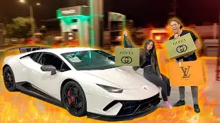 VAMOS DE COMPRAS A GUCCI Y LOUIS VUITTON EN EL LAMBORGHINI || ALFREDO VALENZUELA