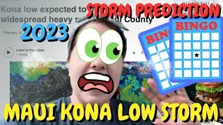 Feb 16-18th 2023 Flash Flood Watch: What to Expect from the Kona Low Storm in Kihei, Maui, Hawaii 4K