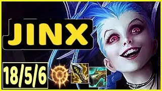 JINX VS SERAPHINE - 18/5/6 KDA ADC GAMEPLAY