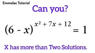X has more than Two Solutions | Can you solve it?